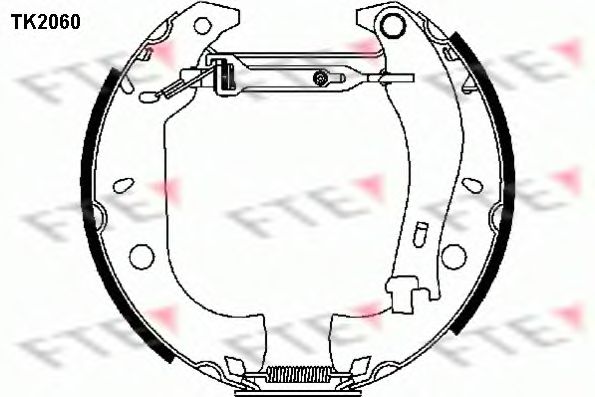 Комплект тормозных колодок FTE TK2060