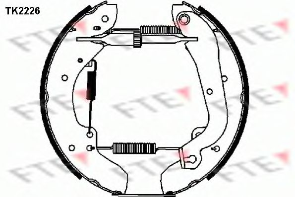 Комплект тормозных колодок FTE TK2226