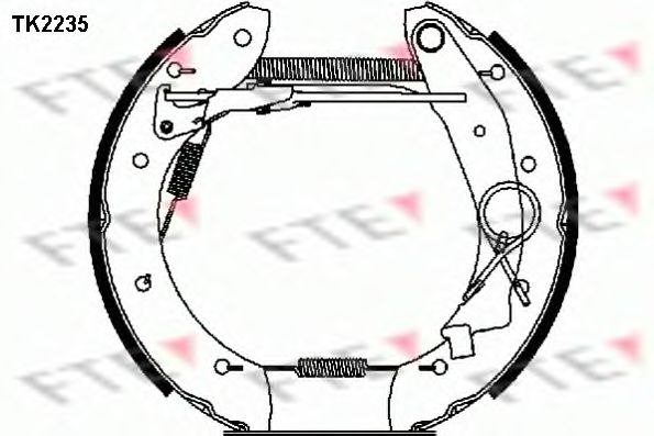 Комплект тормозных колодок FTE TK2235