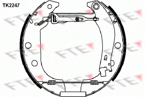 Комплект тормозных колодок FTE TK2247