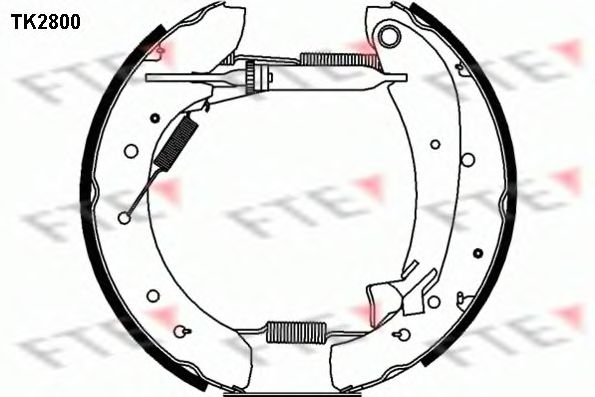 Комплект тормозных колодок FTE TK2800