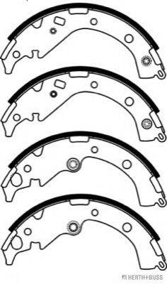 Комплект тормозных колодок HERTH+BUSS JAKOPARTS J3502072