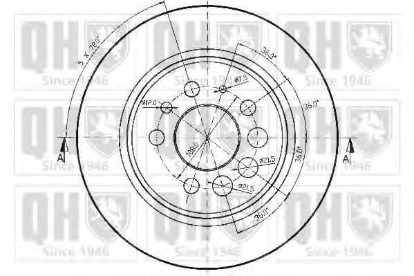 Тормозной диск BRAKE PARTS INC. 834411