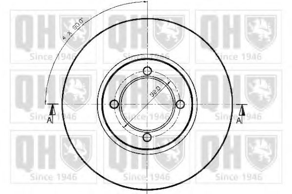 Тормозной диск BACHMANN 1410