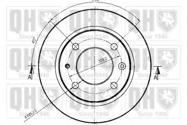 Тормозной диск QUINTON HAZELL BDC3216