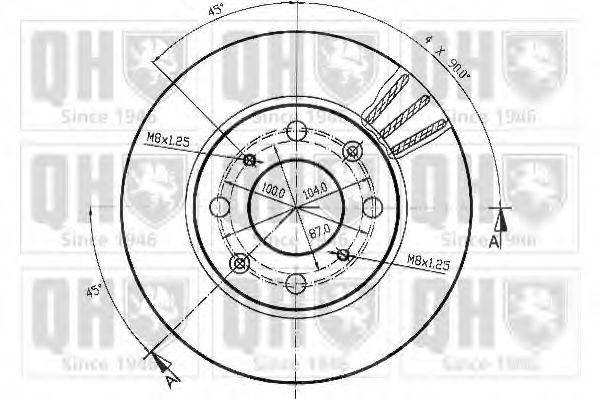 Тормозной диск BRAKE PARTS INC. 85891