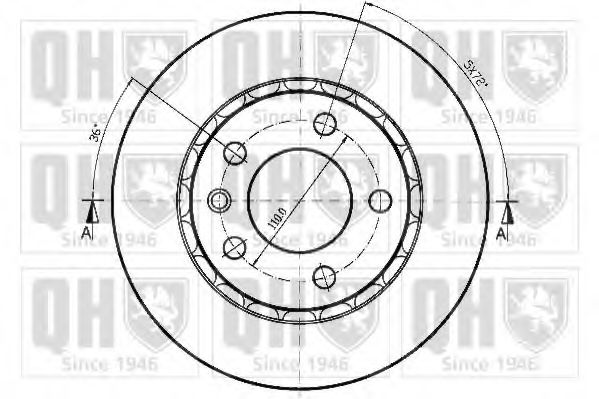 Тормозной диск BACHMANN 1419