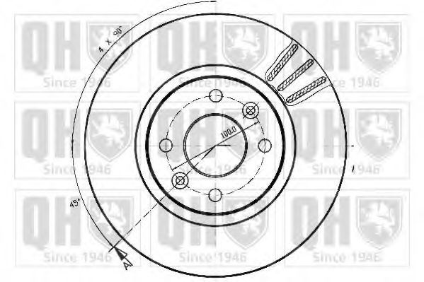 Тормозной диск BACHMANN 1718