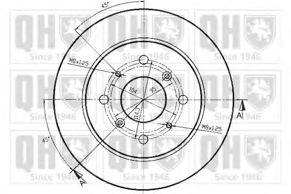 Тормозной диск A.P. BG2338