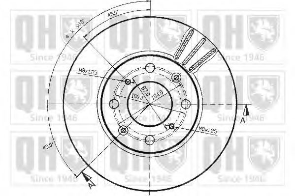 Тормозной диск QUINTON HAZELL BDC3591