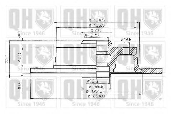 Тормозной диск QUINTON HAZELL BDC3594