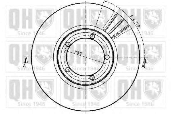 Тормозной диск BACHMANN 1417
