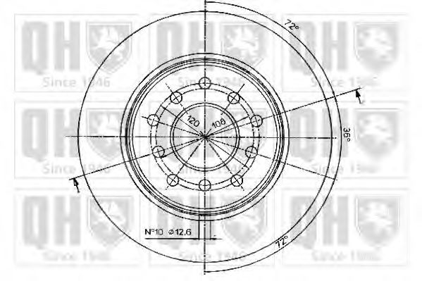 Тормозной диск BACHMANN 1411
