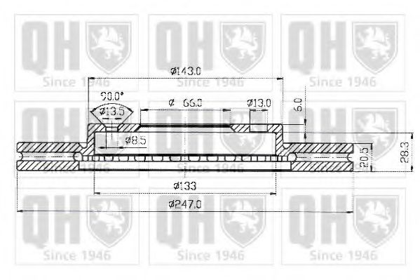 Тормозной диск A.P. BG2444