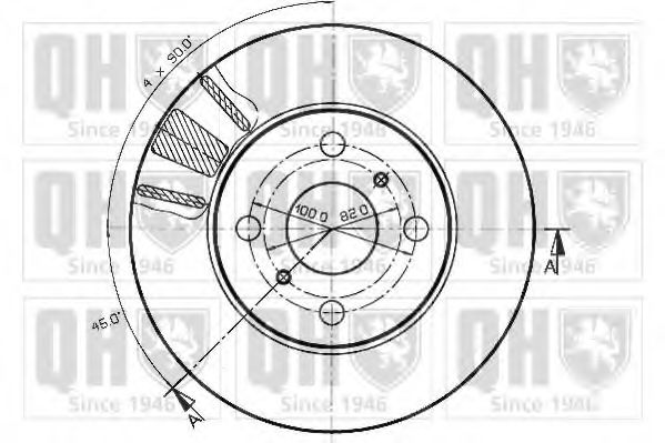 Тормозной диск BACHMANN 2213