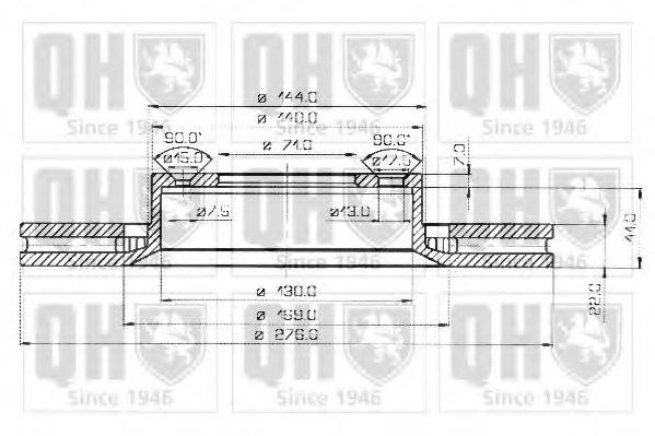 Тормозной диск BACHMANN 1517