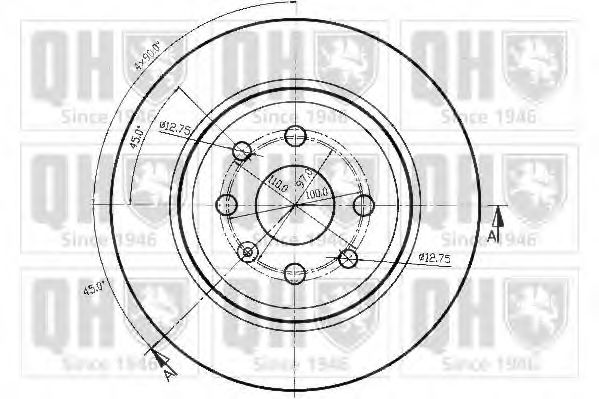 Тормозной диск BACHMANN 1425