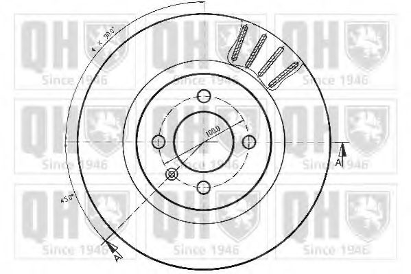 Тормозной диск BRAKE PARTS INC. 86122