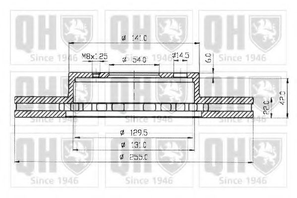 Тормозной диск BENDIX 345005