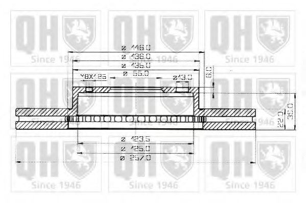 Тормозной диск QUINTON HAZELL BDC4294