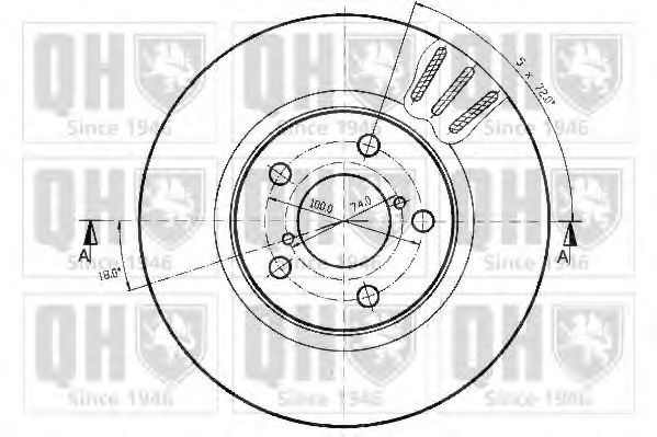 Тормозной диск AE ADS74308