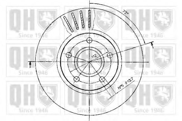 Тормозной диск BRAKE PARTS INC. 955271