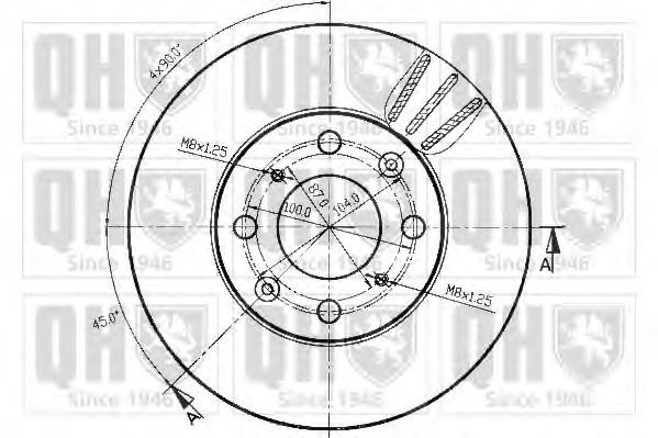 Тормозной диск QUINTON HAZELL BDC4371