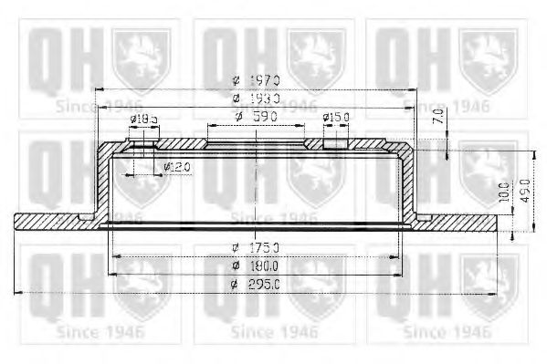 Тормозной диск QUINTON HAZELL BDC4526