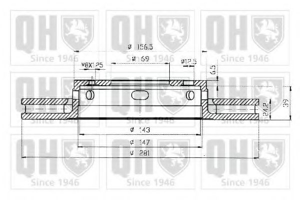 Тормозной диск QUINTON HAZELL BDC4572