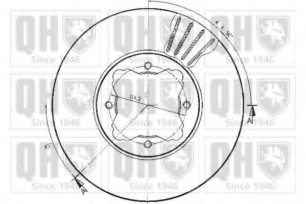 Тормозной диск AE ADH24334