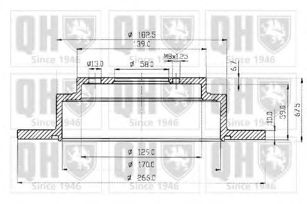 Тормозной диск QUINTON HAZELL BDC4604