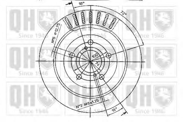 Тормозной диск BRAKE PARTS INC. 955225