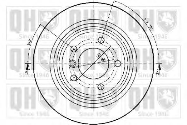 Тормозной диск A.P. BG3044