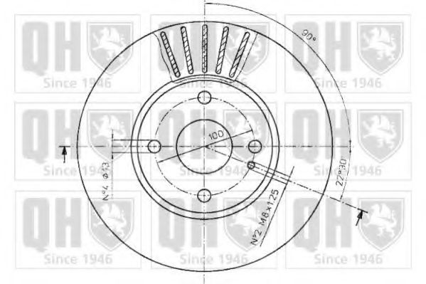 Тормозной диск AE ADM54348