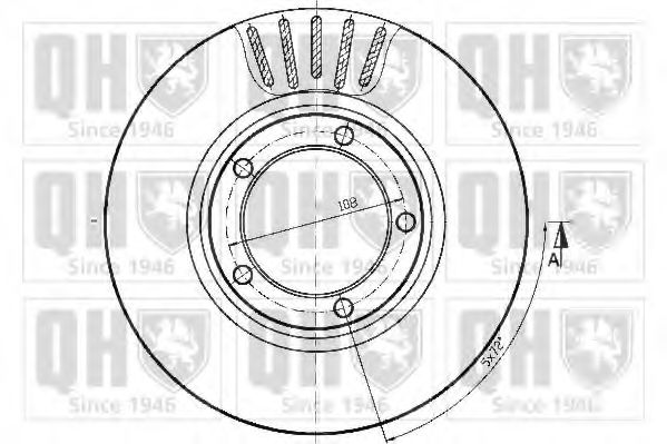 Тормозной диск BRAKE PARTS INC. 955800