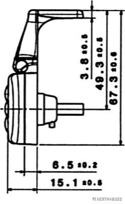 Боковой габаритный фонарь VIGNAL SYSTEMS 104250