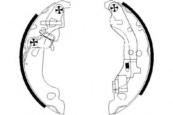 Комплект тормозных колодок MINTEX MFR534