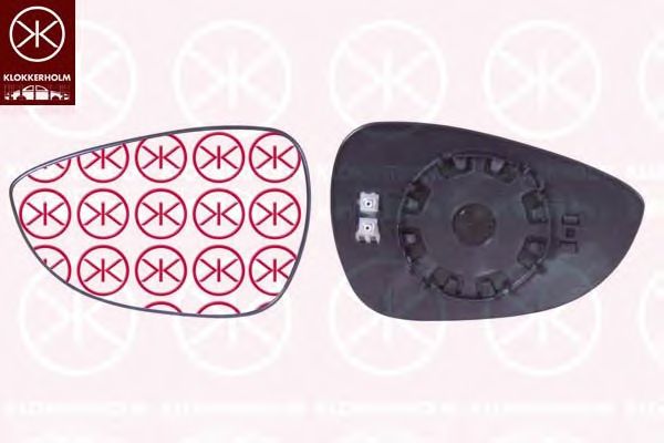 Зеркальное стекло, наружное зеркало KLOKKERHOLM 25651063