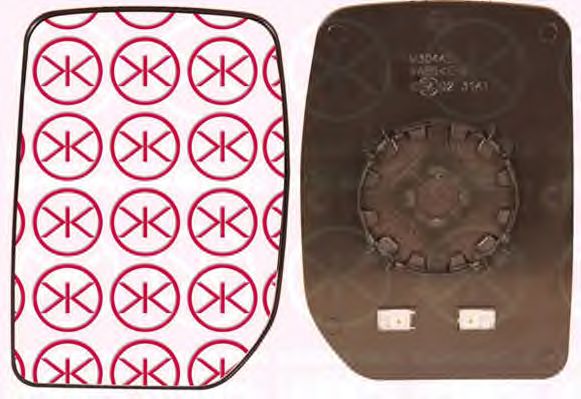 Зеркальное стекло, наружное зеркало KLOKKERHOLM 25091064