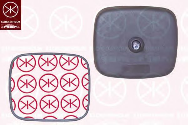 Корпус, наружное зеркало KLOKKERHOLM 50961051