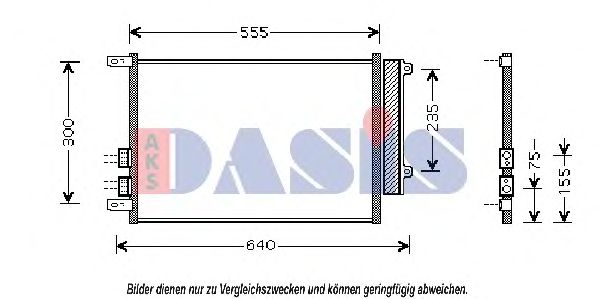 Конденсатор, кондиционер AKS DASIS 012003N