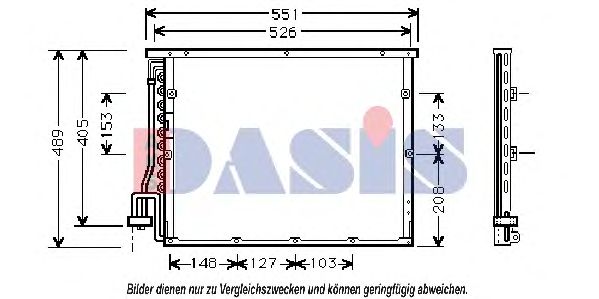 Конденсатор, кондиционер AKS DASIS 052150N