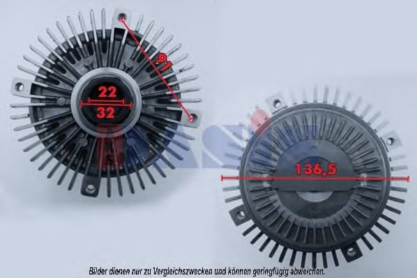 Сцепление, вентилятор радиатора AKS DASIS BWC322