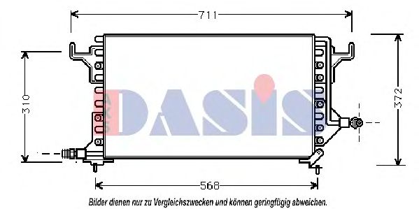 Конденсатор, кондиционер AKS DASIS 062070N