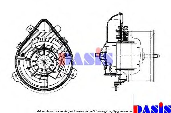 Вентилятор салона AKS DASIS 068003N