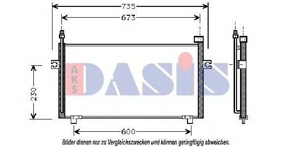 Конденсатор, кондиционер AKS DASIS 070064N