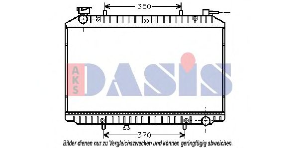 Радиатор, охлаждение двигателя AKS DASIS 070250N