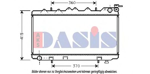 Радиатор, охлаждение двигателя AKS DASIS 070690N