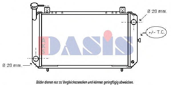 Радиатор, охлаждение двигателя AKS DASIS 071170N