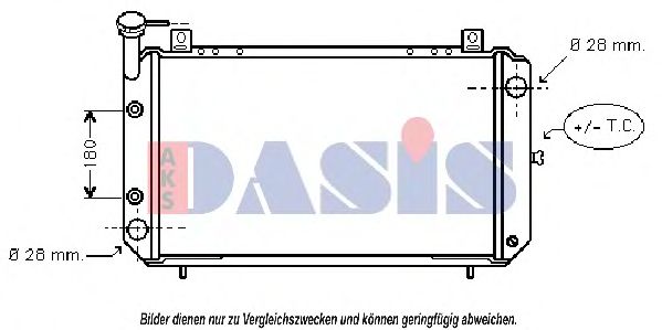 Радиатор, охлаждение двигателя AKS DASIS 071840N